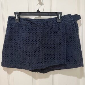 CAbi Navy Eyelet Skort